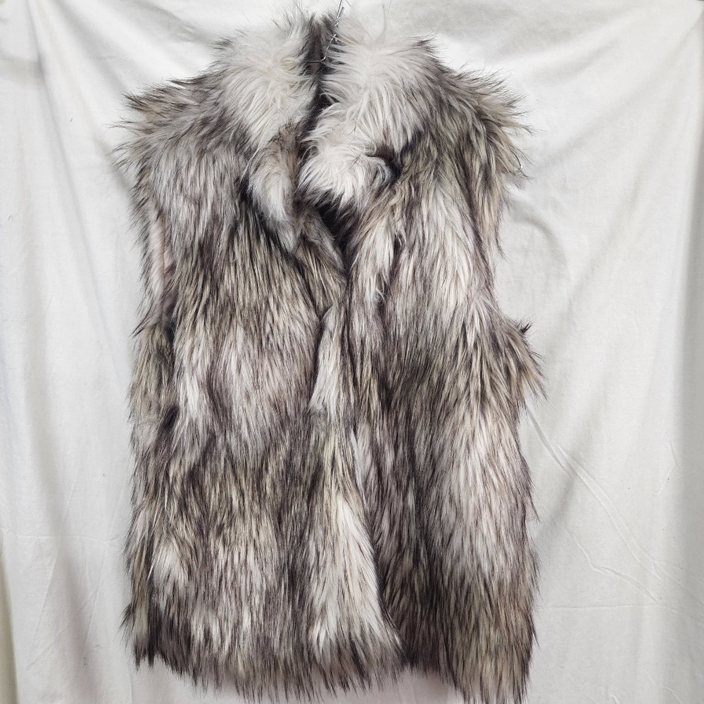 Ci Sono by Cavalini Faux Fur Vest M
